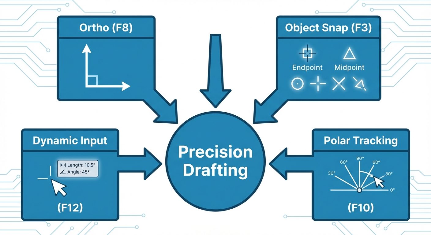A conceptual workflow diagram illustrating the interaction between the AutoCAD user and the software...